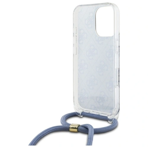Kup Etui Guess GUHCP16XHC4SEB Apple iPhone 16 Pro Max hardcase Crossbody Cord 4G Print modrý/blue - GUE4107 - {ean13} - Sklep Home Screen