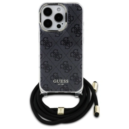 Kup Guess GUHCP16XHC4SEK Apple iPhone 16 Pro Max Hardcase Crossbody Cord 4G Print schwarz - GUE4108 - {ean13} - Sklep Home Screen