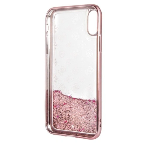 Kup Etui Guess GUHCPXPEOLGPI Apple iPhone X/XS růžový/pink hard case 4G Peony Liquid Glitter - GUE335PNK - {ean13} - Sklep Home Screen