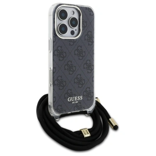 Kup Guess GUHCP16XHC4SEK Apple iPhone 16 Pro Max Hardcase Crossbody Cord 4G Print schwarz - GUE4108 - {ean13} - Sklep Home Screen