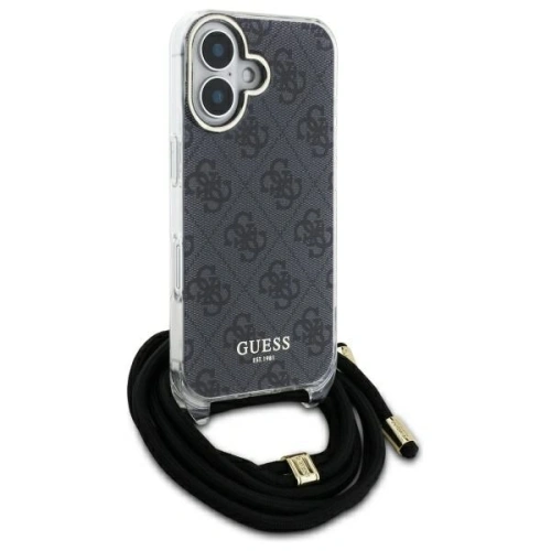 Kup Guess GUHCP16XHC4SEK Apple iPhone 16 Pro Max Hardcase Crossbody Cord 4G Print schwarz - GUE4108 - {ean13} - Sklep Home Screen