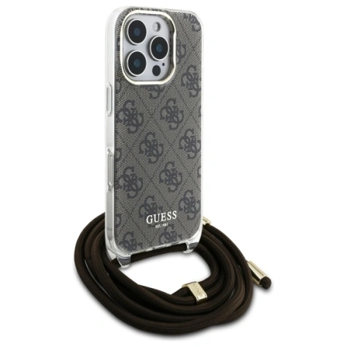 Kup Etui Guess GUHCP16XHC4SEW Apple iPhone 16 Pro Max hardcase Crossbody Cord 4G Print brązowy/brown - GUE4110 - {ean13} - Sklep Home Screen