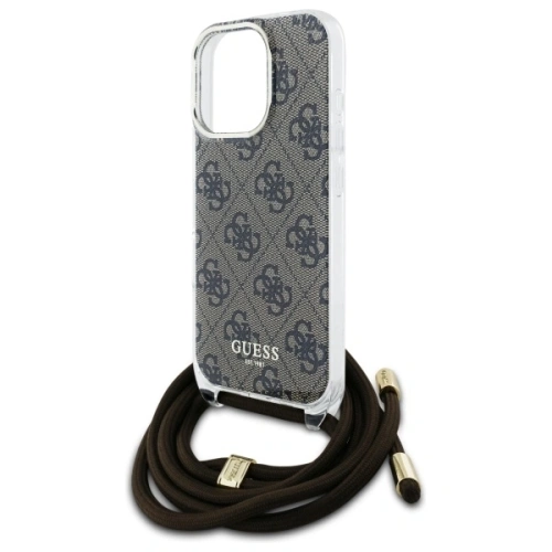 Kup Etui Guess GUHCP16XHC4SEW Apple iPhone 16 Pro Max hardcase Crossbody Cord 4G Print brązowy/brown - GUE4110 - {ean13} - Sklep Home Screen