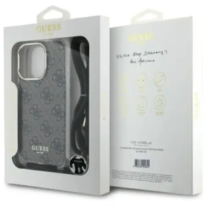 Kup Guess GUHCP16XHC4SEW Apple iPhone 16 Pro Max husă din plastic Crossbody Cord 4G Print maro - GUE4110 - {ean13} - Sklep Home Screen