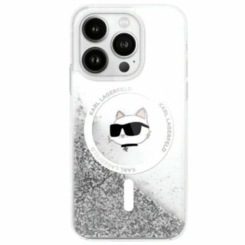Kup Etui Karl Lagerfeld KLHMP16SLGCHSGH Apple iPhone 16 hardcase Liquid Glitter Choupette Head Magsafe transparent - KLD21804 - {ean13} - Sklep Home Screen