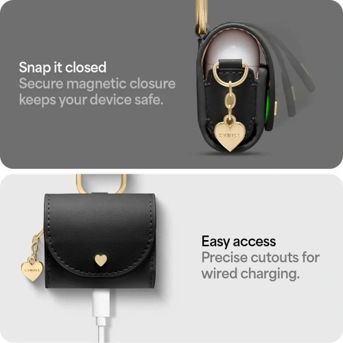 Kup Spigen Cyrill Mini Tasche Apple AirPods 4 Schwarz - SPN16527 - {ean13} - Sklep Home Screen