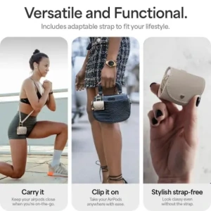 Kup Spigen Cyrill Mini Bag Apple AirPods 4 Dunkel Beige - SPN16528 - {ean13} - Sklep Home Screen