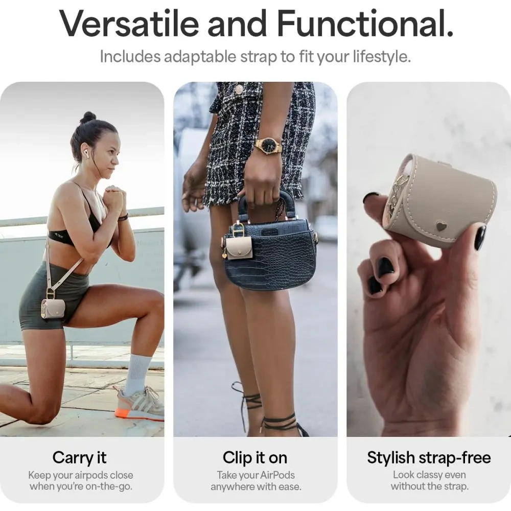 Etui Spigen Cyrill Mini Bag Apple AirPods 4 Dark Beige