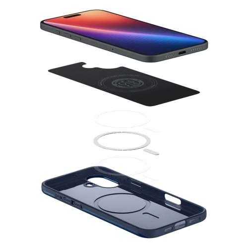 Kup Etui Spigen Thin Fit Mag MagSafe Apple iPhone 16 Navy Blue - SPN16530 - {ean13} - Sklep Home Screen