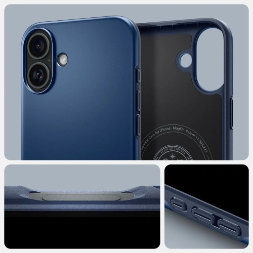 Kup Spigen Thin Fit Mag MagSafe Apple iPhone 16 Albastru Marin - SPN16530 - {ean13} - Sklep Home Screen