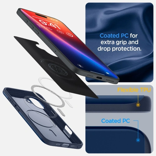 Buy Spigen Thin Fit Mag MagSafe Apple iPhone 16 Navy Blue - SPN16530 - {ean13} - Home Screen Store Europe