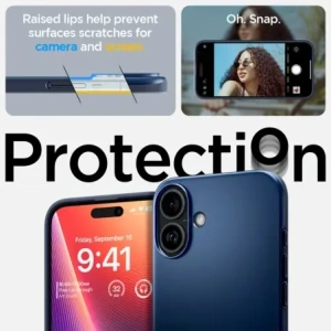 Kup Spigen Thin Fit Mag MagSafe Apple iPhone 16 Sötétkék - SPN16530 - {ean13} - Sklep Home Screen
