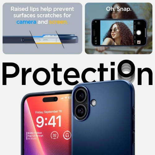 Buy Spigen Thin Fit Mag MagSafe Apple iPhone 16 Navy Blue - SPN16530 - {ean13} - Home Screen Store Europe