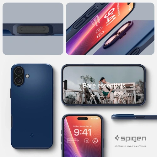 Kup Spigen Thin Fit Mag MagSafe Apple iPhone 16 Albastru Marin - SPN16530 - {ean13} - Sklep Home Screen