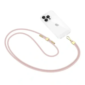 Kup Smycz / pasek Tech-Protect C2S Rope Crossbody Strap Baby Pink/gold - THP3454 - {ean13} - Sklep Home Screen