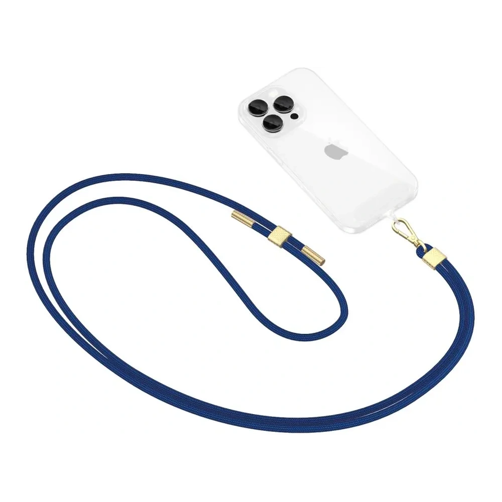 Smycz / pasek Tech-Protect C2S Rope Crossbody Strap Navy Blue/gold