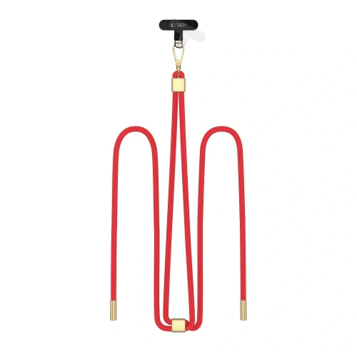 Kup Smycz / pasek Tech-Protect C2S Rope Crossbody Strap Red/gold - THP3458 - {ean13} - Sklep Home Screen