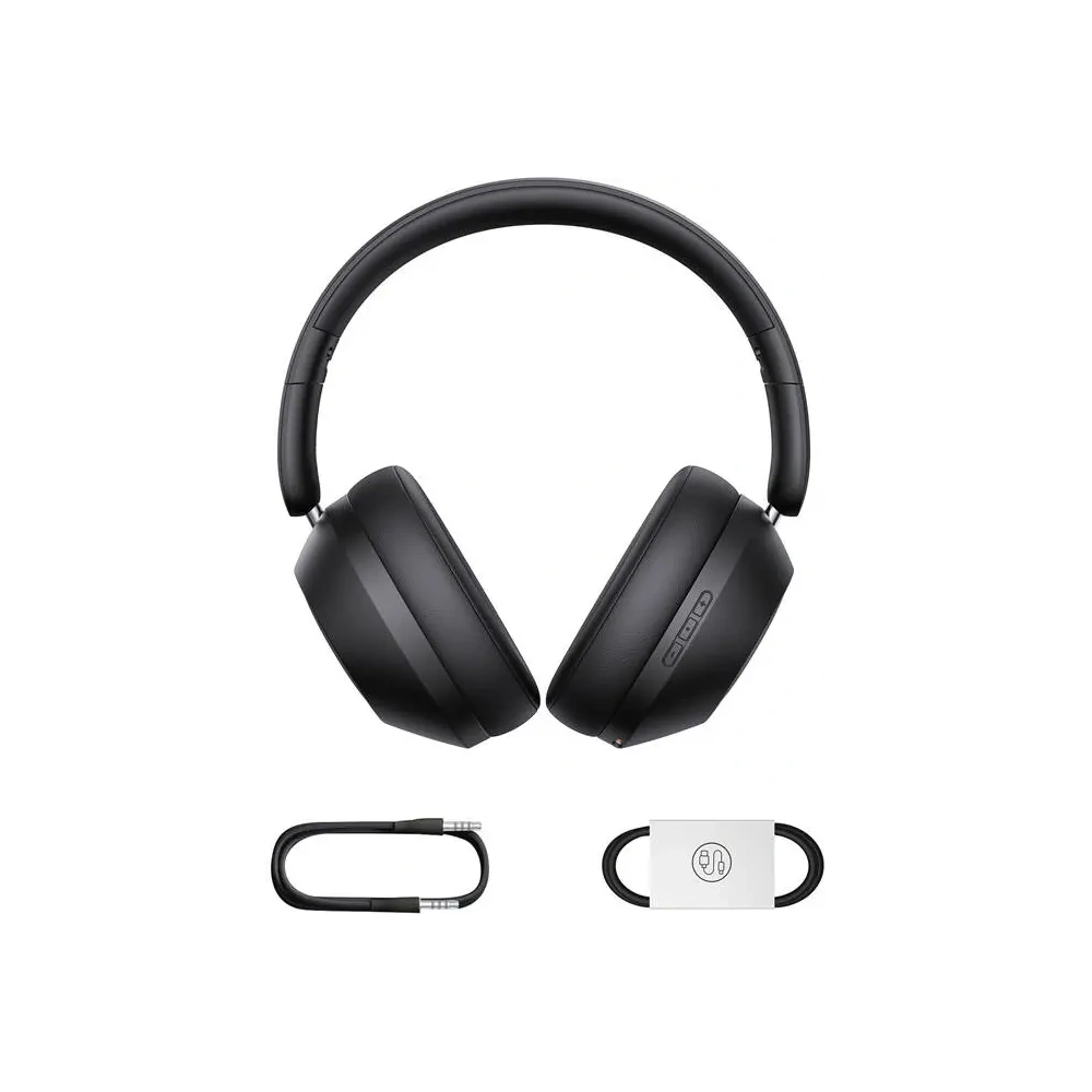 Bezprzewodowe słuchawki nauszne Baseus Bass 30 Max ENC Bluetooth 5.3 (czarny)