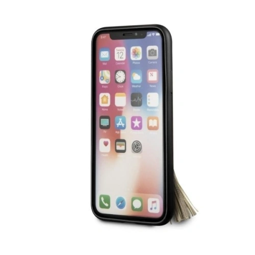 Kup Etui Guess GUHCPXRSSABK Apple iPhone X/XS černé/hard case Saffiano s držákem na prsty - GUE338BLK - {ean13} - Sklep Home Screen