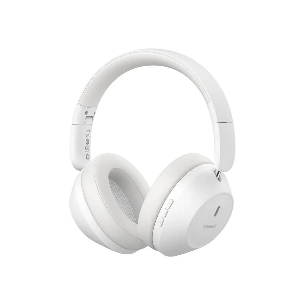 Bezprzewodowe słuchawki nauszne Baseus Boss 30 Max ENC Bluetooth 5.3 (biały)