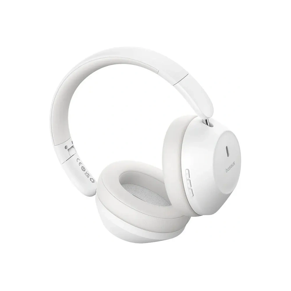 Bezprzewodowe słuchawki nauszne Baseus Boss 30 Max ENC Bluetooth 5.3 (biały)