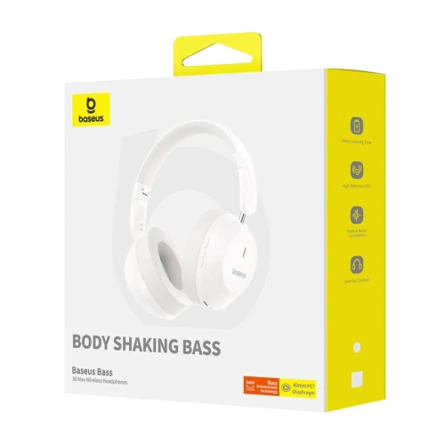 Kup Baseus Bass 30 Max ENC Bluetooth 5.3 vezeték nélküli fülhallgató (fehér) - BSU8876 - {ean13} - Sklep Home Screen