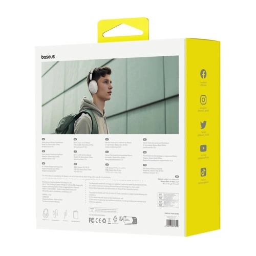 Kup Baseus Căști wireless in-ear Bass 30 Max ENC Bluetooth 5.3 (alb) - BSU8876 - {ean13} - Sklep Home Screen