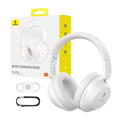 Kup Baseus Căști wireless in-ear Bass 30 Max ENC Bluetooth 5.3 (alb) - BSU8876 - {ean13} - Sklep Home Screen