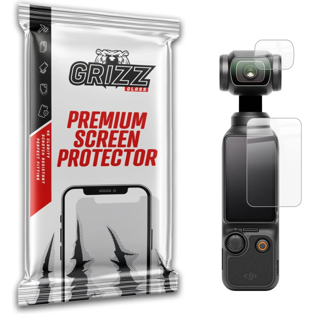 Szkło hybrydowe GrizzGlass HybridGlass do DJI Osmo Pocket 3