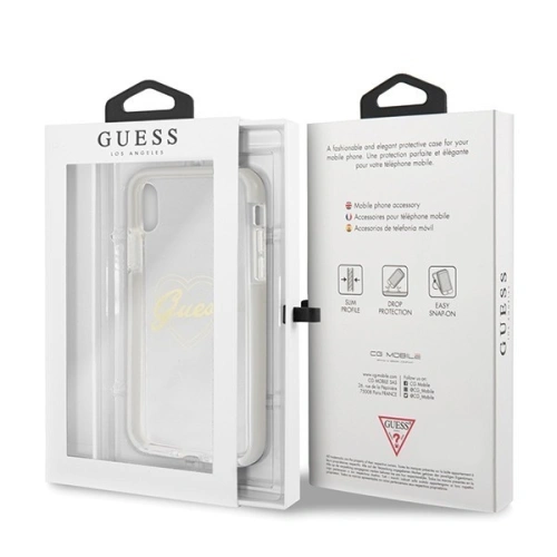 Kup Etui Guess GUHCPXSHGO Apple iPhone X/XS hardcase zlaté Heart ShockProof - GUE339GLD - {ean13} - Sklep Home Screen