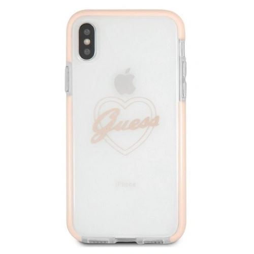 Kup Etui Guess GUHCPXSHPI Apple iPhone X/XS hardcase růžové srdce ShockProof - GUE340PNK - {ean13} - Sklep Home Screen