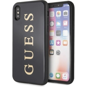 Etui Guess GUHCPXTGGGBK Apple iPhone X/XS czarny/black hard case Classic Double Layer Glitter