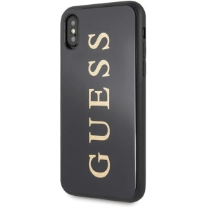 Etui Guess GUHCPXTGGGBK Apple iPhone X/XS czarny/black hard case Classic Double Layer Glitter