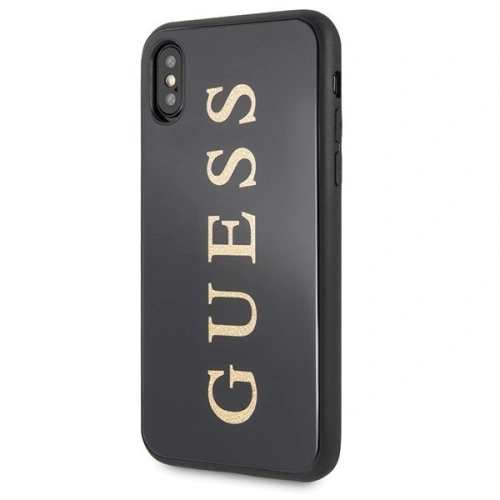 Kup Guess Apple Tasche GUHCPXTGGGBK iPhone X/XS schwarz/schwarz Hartschale Classic Double Layer Glitter - GUE341BLK - {ean13} - Sklep Home Screen