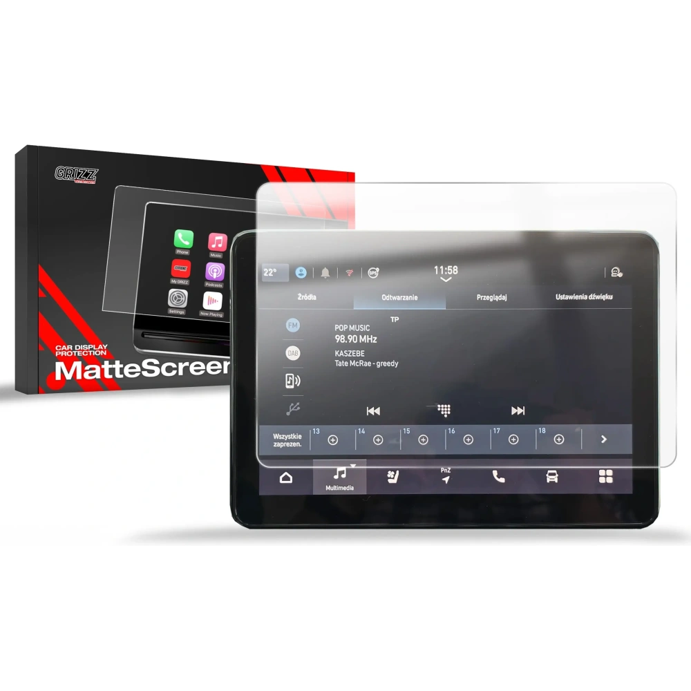 Folia matowa GrizzGlass CarDisplay Protection do Toyota Proace Max 10" 2024-2025