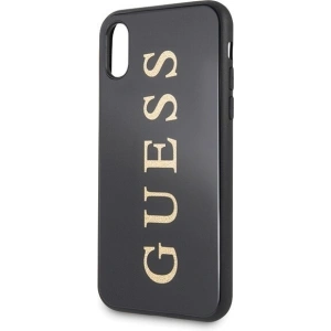 Etui Guess GUHCPXTGGGBK Apple iPhone X/XS czarny/black hard case Classic Double Layer Glitter