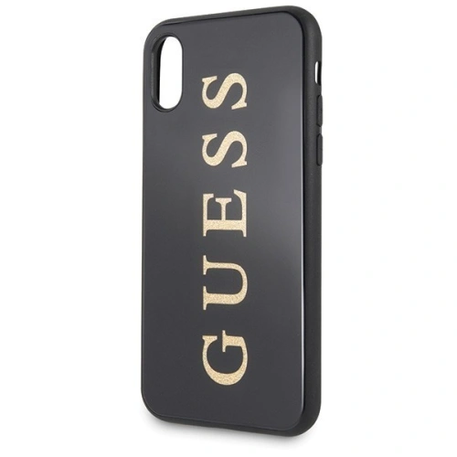 Buy Guess GUHCPXTGGGBK iPhone X/XS black hard case Classic Double Layer Glitter - GUE341BLK - {ean13} - Home Screen Store Europe