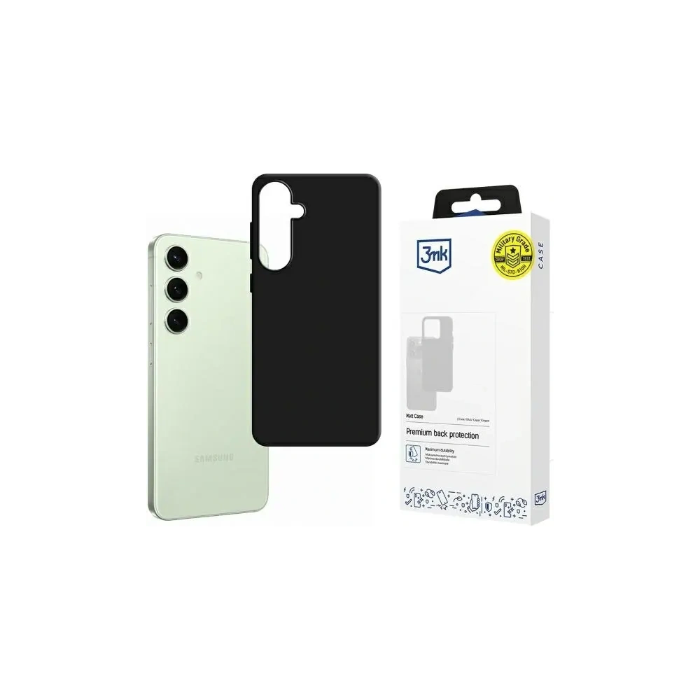 Etui 3MK Matt Case Samsung Galaxy S24 FE czarny/black