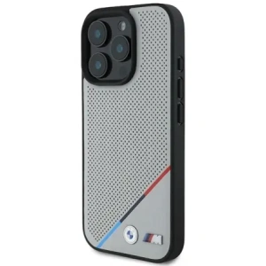 Kup Etui BMW BMHMP16L23PUPDG Apple iPhone 16 Pro hardcase M Perforated Tricolor Line MagSafe šedá/grey - BMW694 - {ean13} - Sklep Home Screen