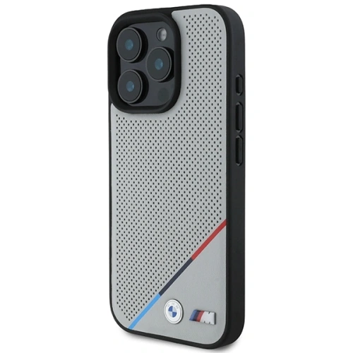 Kup BMW BMHMP16L23PUPDG Apple iPhone 16 Pro kemény tok M Perforált Tricolor Line MagSafe szürke - BMW694 - {ean13} - Sklep Home Screen