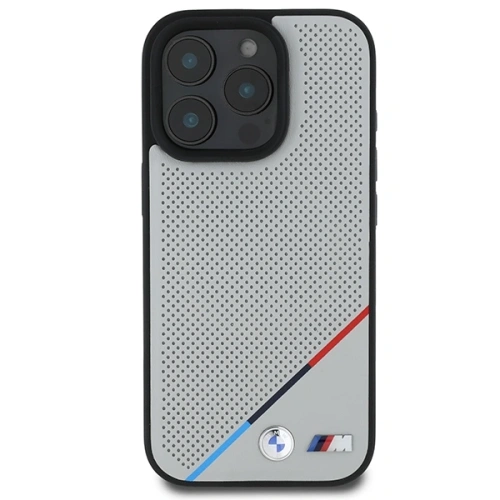 Kup BMW BMHMP16L23PUPDG Apple iPhone 16 Pro kemény tok M Perforált Tricolor Line MagSafe szürke - BMW694 - {ean13} - Sklep Home Screen