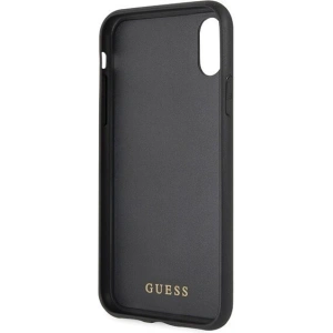 Etui Guess GUHCPXTGGGBK Apple iPhone X/XS czarny/black hard case Classic Double Layer Glitter