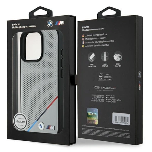 Kup BMW BMHMP16L23PUPDG Apple iPhone 16 Pro kemény tok M Perforált Tricolor Line MagSafe szürke - BMW694 - {ean13} - Sklep Home Screen