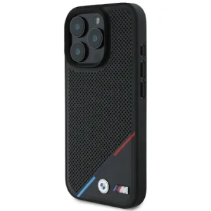 Kup Etui BMW BMHMP16L23PUPDK Apple iPhone 16 Pro hardcase M Perforated Tricolor Line MagSafe černý/black - BMW695 - {ean13} - Sklep Home Screen