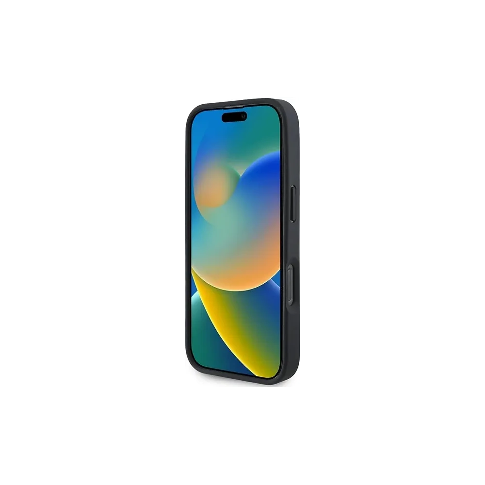 Etui BMW BMHMP16L23PUPDK Apple iPhone 16 Pro hardcase M Perforated Tricolor Line MagSafe czarny/black