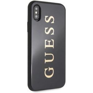 Etui Guess GUHCPXTGGGBK Apple iPhone X/XS czarny/black hard case Classic Double Layer Glitter