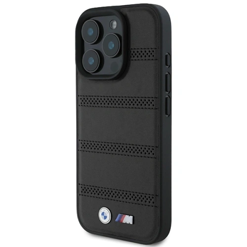 Kup Etui BMW BMHMP16L23PUSPK Apple iPhone 16 Pro hardcase M Perforated And Stitched Line MagSafe černý/black - BMW696 - {ean13} - Sklep Home Screen