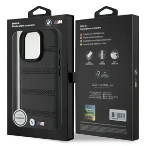 Kup Etui BMW BMHMP16L23PUSPK Apple iPhone 16 Pro hardcase M Perforated And Stitched Line MagSafe černý/black - BMW696 - {ean13} - Sklep Home Screen