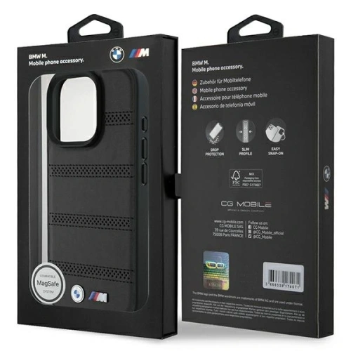Kup Etui BMW BMHMP16L23PUSPK Apple iPhone 16 Pro hardcase M Perforated And Stitched Line MagSafe černý/black - BMW696 - {ean13} - Sklep Home Screen