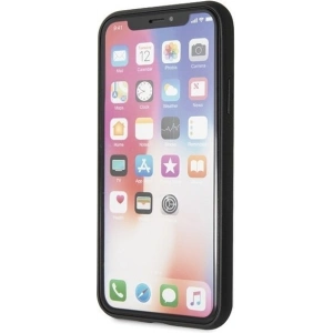 Etui Guess GUHCPXTGGGBK Apple iPhone X/XS czarny/black hard case Classic Double Layer Glitter
